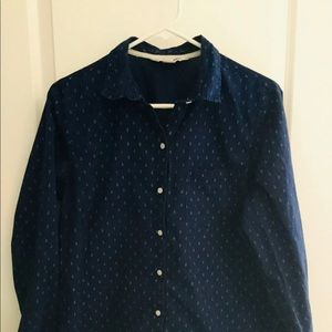 Women’s Old Navy 'The Classic Shirt' Blue Anchor